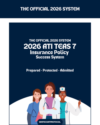 The 2026 ATI TEAS 7 Insurance Policy™